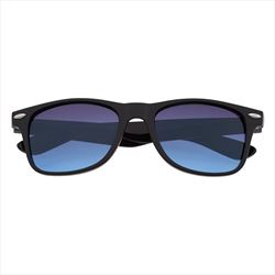 Black Frame with Blue Lenses Front